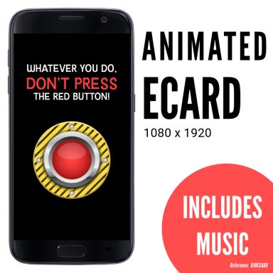 Don't press the red button funny eCard, with music, funny animated eCard from eCardMakeIT, check out our Etsy store for more parody and fun